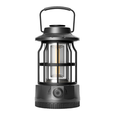 타닥 로이스토 캠핑 랜턴 IPX4등급 방수 밝기조절 4 Color 감성 LED 조명, 1개, 레트로블랙S