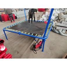 트램폴린 그네 방방이 축제 점핑 바운스 번지 퐁퐁 놀이기구 행사장, 둥근 모서리 전기 모델 빨간색