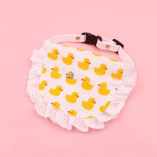 DZER 반려동물 귀여운 면 및 레이스 턱받이 강아지 및 고양이용 만능 애완용품 동물 프린트 디자인, XS, A