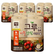 그루 이중안심 키친타올 230매 X4롤 3팩, 4롤, 12개