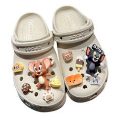 신발꾸미기 캐릭터 파츠세트 귀여운 치즈 고양이 생쥐