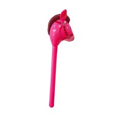 풍선 말머리 스틱 장난감 재미있는 스틱 토이 말 테마 생일을 위한 승마 스틱 로즈 레드, Rose red