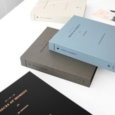 아이코닉 메모리 바인더 사진보관함 커버 남자친구선물 특별한선물 웨딩, 인디블루