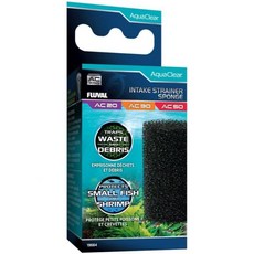 Fluval - AC20/AC30/AC50 파워 필터용 흡입 스트레이너 스펀지 담수 및 해수 수족관에서 적절한 물 흐름 유지