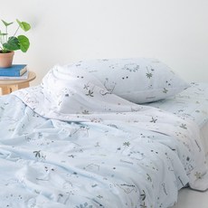 까사모니크 디노 유아 냉감 여름 낮잠이불 폴리아미드 100%, 블루