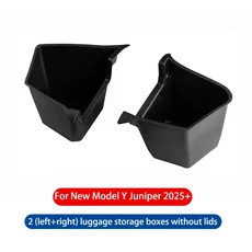 Tesla ModelY Juniper 뒷 트렁크 왼쪽 오른쪽 보관함 커버 테일 부츠 파티션 액세서리, 01 Bins with Lids
