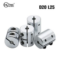 1PC 3D 프린터 T8 리드 스크류 리지드 샤프트 러 클램프 스테퍼 서보 모터 링 D20L25 5x8 Ender 3 Ender 5 Sapphire, [10] D20L25-6X6, 10) D20L25-6X6