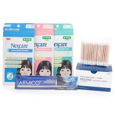 3M 넥스케어 블레미쉬 여드름패치 케어세트 릴리프64매+라이트72매+클리어커버72매+압출기+알콜솜+면봉, 단일속성, 1개