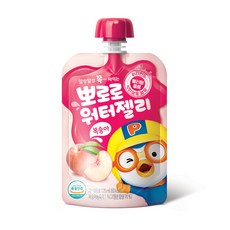 팔도 뽀로로 워터젤리 복숭아, 120ml, 6개
