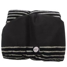 條紋衝浪板襪套 彈力布料 加厚板頭防撞設計, 黑白