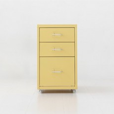피하 낮은서랍장 28x41x48 2.1단 옐로우, FINSERT 수납함 KS1035DSW 라이트그레이