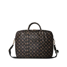 게스 모노그램 패턴 브리프 케이스