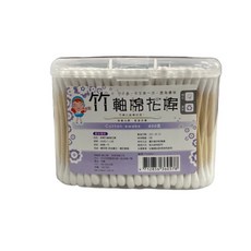 咪蒂 竹軸棉花棒 400入 盒裝, 1個, 400支