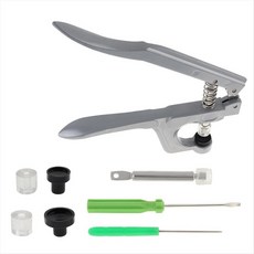 공예 의류 용 스냅 플라이어 프레스 플라이어 설치 도구가있는 스냅 패스너 키트 No-SEW 버튼 스냅 패스너, 그림처럼