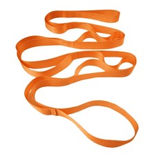 물리 치료용 스트레칭 스트랩 요가 스트랩 스트레칭용 루프 스트랩 10개, 오렌지 강