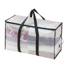 搬家提袋 71L/88L/91L 防水防塵搬運袋, 透明, 1個