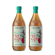 카란디니 유기농 애사비 사과식초, 2개, 1L