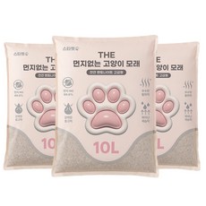 THE 먼지없는 벤토나이트 고양이모래, 무향, 1개, 30L