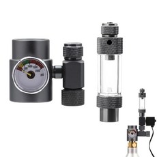 BDKMMS Aquarium CO2 레귤레이터 시스템 키트 고정밀 니들 밸브 및 식물 탱크용 버블 카운터 포함, BDKMMS Aquarium CO2 레귤레이터, 시스템