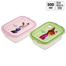 누마 학생 아이 일본 캐릭터도시락통 소풍 초등학생 찬합세트 귀여운 전자렌지도시락, 1개, 500ml 보관용기 2개 세트