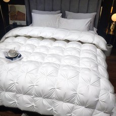 구스다운 이불 가벼운 코튼 95 사계절 침구 숙박업소, 화이트(향균 진드기방지)