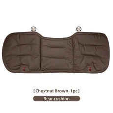 새로운 럭셔리 자동차 천공 통기성 모델 쿠션 부드러운 등받이 시트 커버 Hongqi HS5, 08 ChestnutBrown 1pc
