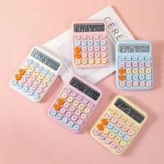 톡톡 컬러풀 계산기 다용도 예쁜 계산기, 상세페이지 참조, 옐로우