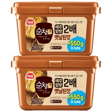 해표 순창궁 2배 옛날된장 2kg+550g, 2개, 2.55kg