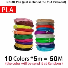 어린이를위한 새로운 3D 펜 인쇄 1.75mm PLA 필라멘트 DIY 드로잉 생일 크리스마스 선물, 25 50M PLA