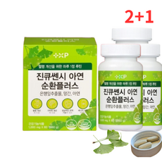 징코페놀 은행잎추출물 징코빌로바 플러스, 3개, 60회분