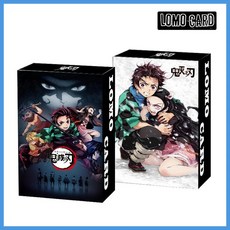 탄지로 네즈코 카드 귀멸의칼날 캐릭터 로모 카드 1팩/30장, 01