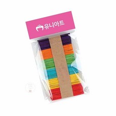 MN 나무막대 미니 칼라혼합 1개입 미술재료