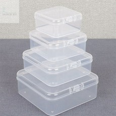 살롱드버스 사각 투명 케이스 소품수납통, 7.5cm