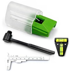 턴테이블용 다이아몬드 교체 스타일러스 키트 VM95 시리즈 및 LP120X와 호환 정전기 방지 브러시 미니 탄소 섬유 캘리퍼 버블 레벨이 있는 레코드 니들 세트 28310, 턴테이블용 다이아몬드 교체 스타일러스 키트, VM95