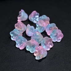 150Pcs 아크릴 그라디언트 은방울꽃 꽃 12MM Bellflower 루즈 비즈 DIY 목걸이 쥬얼리 바느질 Diy Charm 만, 10 3color  150pcs