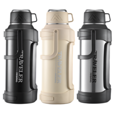 코코리브 대용량 보온보냉병, 1개, 3000ml, 베이지