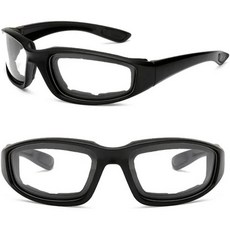 바이크 고글 오토바이 스키 보드 안경 방풍 레트로 UV 모터 야외 자전거 타기 빈티지 [호환], 1pc Clear Lense