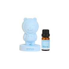 카카오프렌즈 실내 방향제 석고 집 들이 선물 화장실 디퓨저 방향제, 1개, 10ml, 후드라이언-화이트티