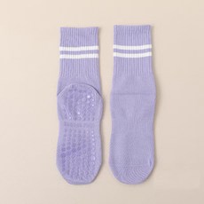 女生專業防滑瑜伽襪 中筒棉襪/長襪 吸汗減震點膠防滑 居家地板普拉提襪 24h出貨