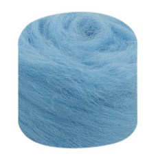戳戳樂羊毛氈材料包，長纖維70S羊毛氈，多色羊毛條，DIY天竺鼠車車手作材料, 49天空藍【10g/每包】, 1個