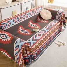 波西米亞風格流蘇沙發蓋布, 吉利姆,90x180