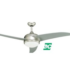 吊扇52吋 DC吊扇 直流變頻 吊扇燈 銀 付 LED 16瓦 遙控 台灣製造, 沙丁