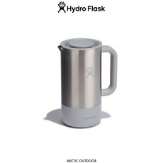 Hydro Flask 真空濾壓壺 32oz #HFFP，保溫保冷咖啡壺，戶外露營咖啡沖泡器具, 粉灰, 1個