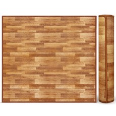 대나무 원목 거실 러그 카펫 천연소재 바닥매트 인테리어 깔개, 보온매트(고급우드)200x300