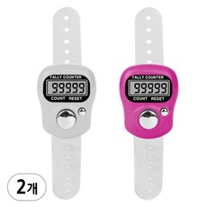 손가락 계수기 A타입 - 2개손가락 계수기 A타입 - 2개, 1세트, 선택색상, 화이트1P, 핫핑크1P