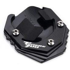 CNC 모터사이클 킥스탠드 패드 사이드 스탠드 확대판 2025 XTZ700 테네레 700 XTZ T700 S T7 월드 드 209-2025 블랙와 호환됩니다, Black
