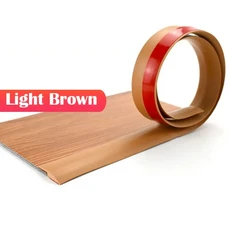 카펫에서 타일 바닥으로의 전환 스트립 내마모성 자가 접착 엣지 트림 디바이더, 1개, 12. 35 x 5mm-Light Brown