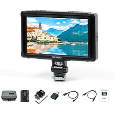 필월드 FW568PRO 6인치 1200니트 고강도 1920X1080 DSLR 카메라 필드 모니터 3D LUT 포커스 피킹 어시스트 풀 웨이브폼 4K HDMI 입력 출력 비디오