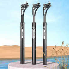 GEWAGE 자전거 서스펜션 시트포스트 쿠션기능 27.2mm * 400mm, 1개, 검정