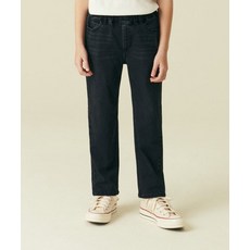 무신사 스탠다드 MUSINSA STANDARD KIDS 테이퍼드 밴딩 데님 팬츠 [워시드 블랙] MKBNP3Z03-WC 418631